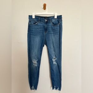 Judy Blue Skinny Fit Jeans Semi Distressed